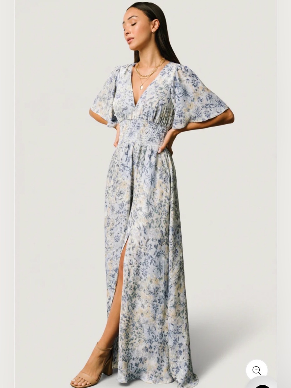 Baltic Born Women’s Floral Verona Smocked Maxi Dress - M